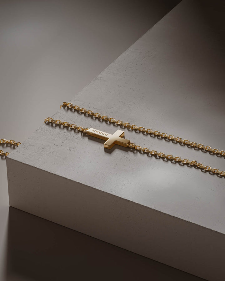 Women's Side Cross Necklace